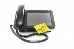 Telefon mit Aufkleber 